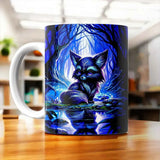 Tasse Renard Sombre illustrée à la main en Anjou