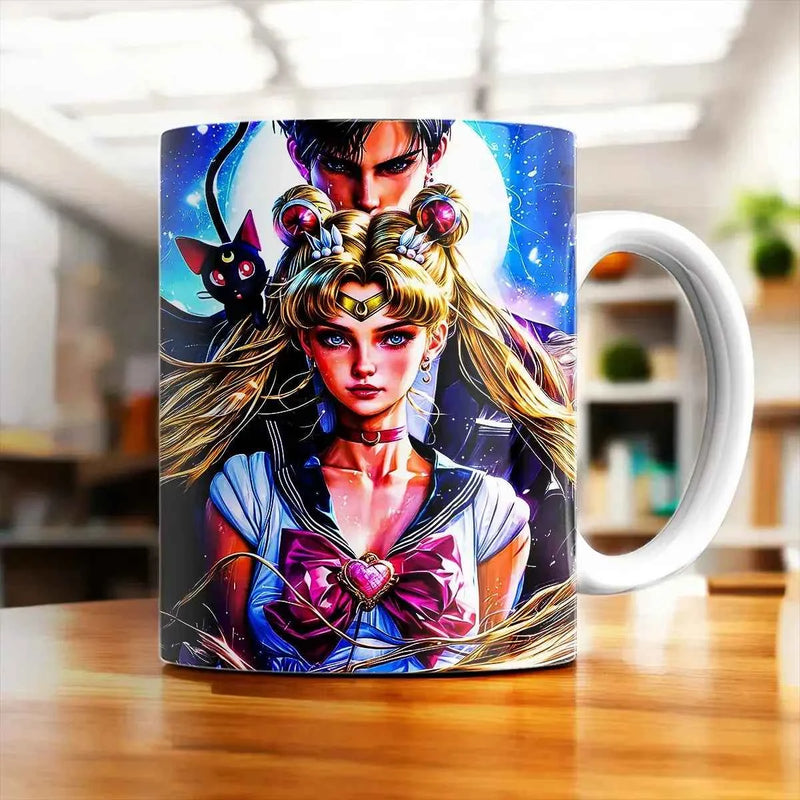 Mug Sailor Moon illustré à la main en Anjou
