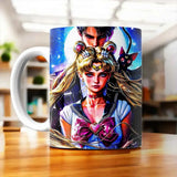 Tasse Sailor Moon illustrée à la main en Anjou