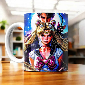 Tasse Sailor Moon illustrée à la main en Anjou