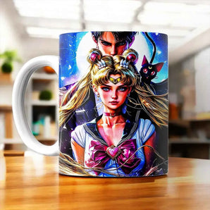 Tasse Sailor Moon illustrée à la main en Anjou