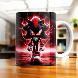 Mug Shadow the Hedgehog SEGA illustré à la main en Anjou