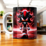 Tasse Shadow the Hedgehog SEGA illustrée à la main en Anjou