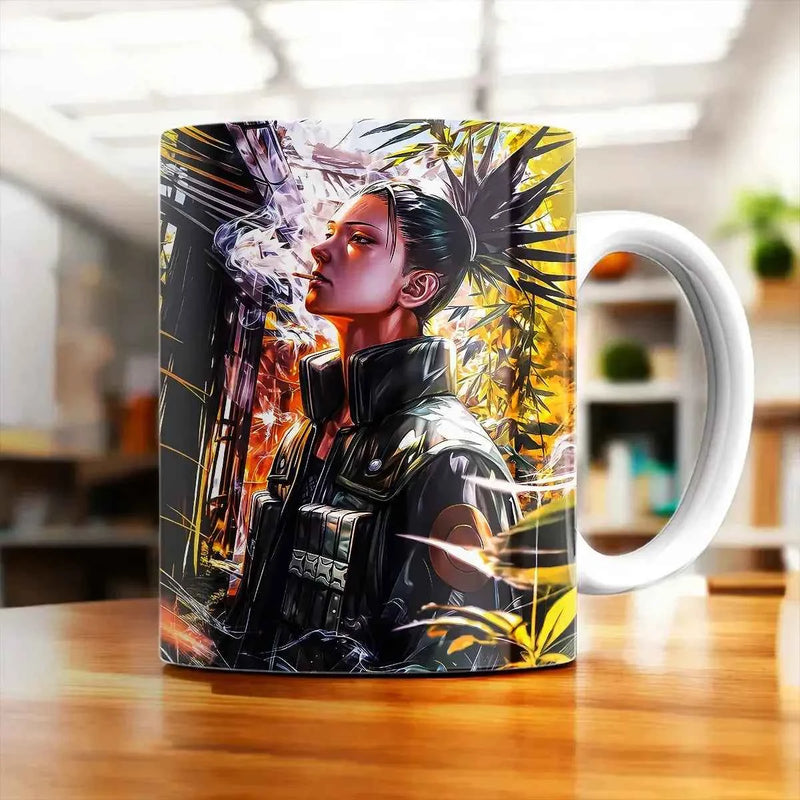 Mug Shikamaru Naruto illustré à la main en Anjou