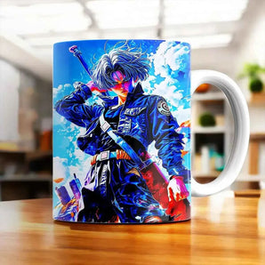 Mug Trunks Dragon Ball illustré à la main en Anjou