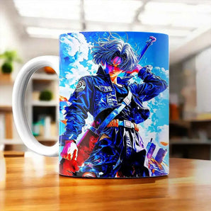 Tasse Trunks Dragon Ball illustrée à la main en Anjou