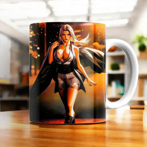 Mug Tsunade Naruto illustré à la main en Anjou