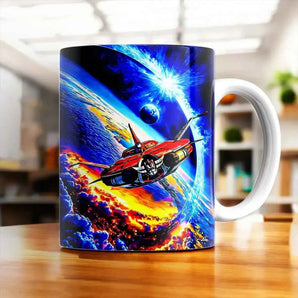 Mug Vaisseau Goldorak illustré à la main en Anjou