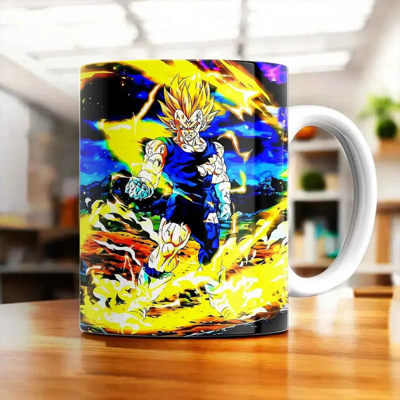 Mug Vegeta Dragon Ball Z illustré à la main en Anjou