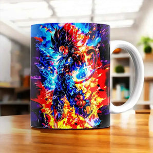 Mug Vegeta SSJ4 Dragon Ball GT illustré à la main en Anjou