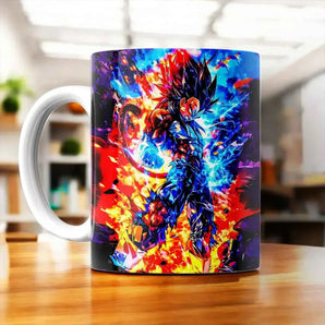 Mug Vegeta SSJ4 Dragon Ball GT illustré à la main en Anjou