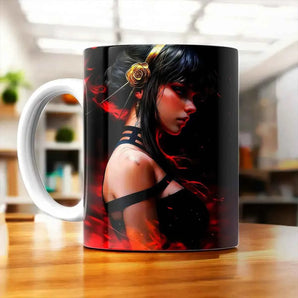 Tasse Yor Briar Spy x Family illustrée à la main en Anjou
