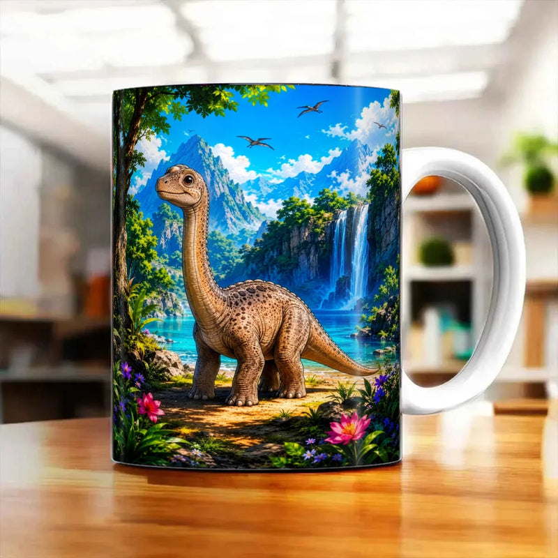 Mug Dinosaure illustré à la main en Anjou