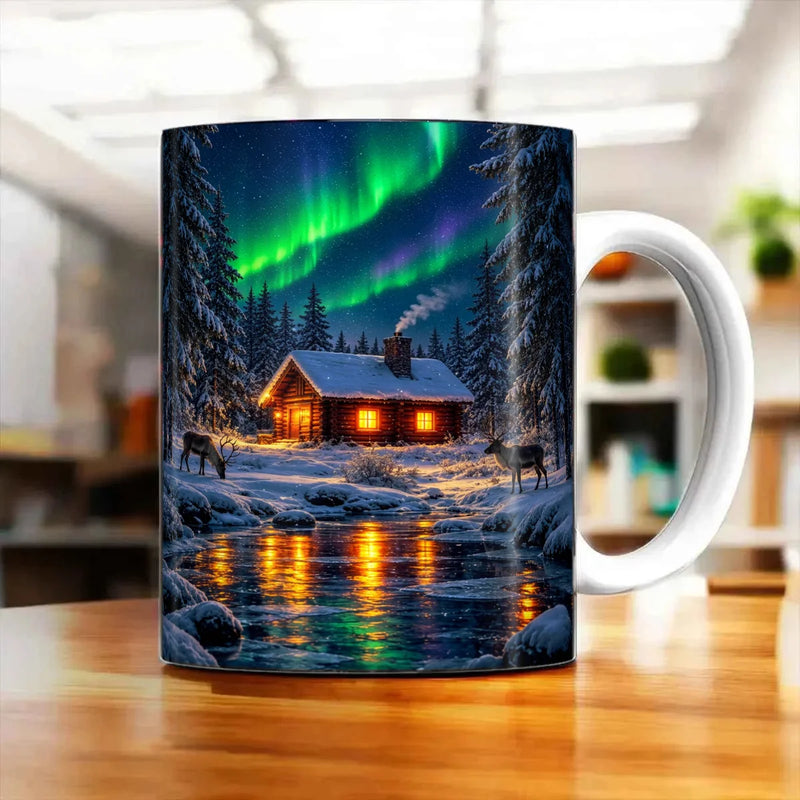 Mug Hiver illustré à la main en Anjou