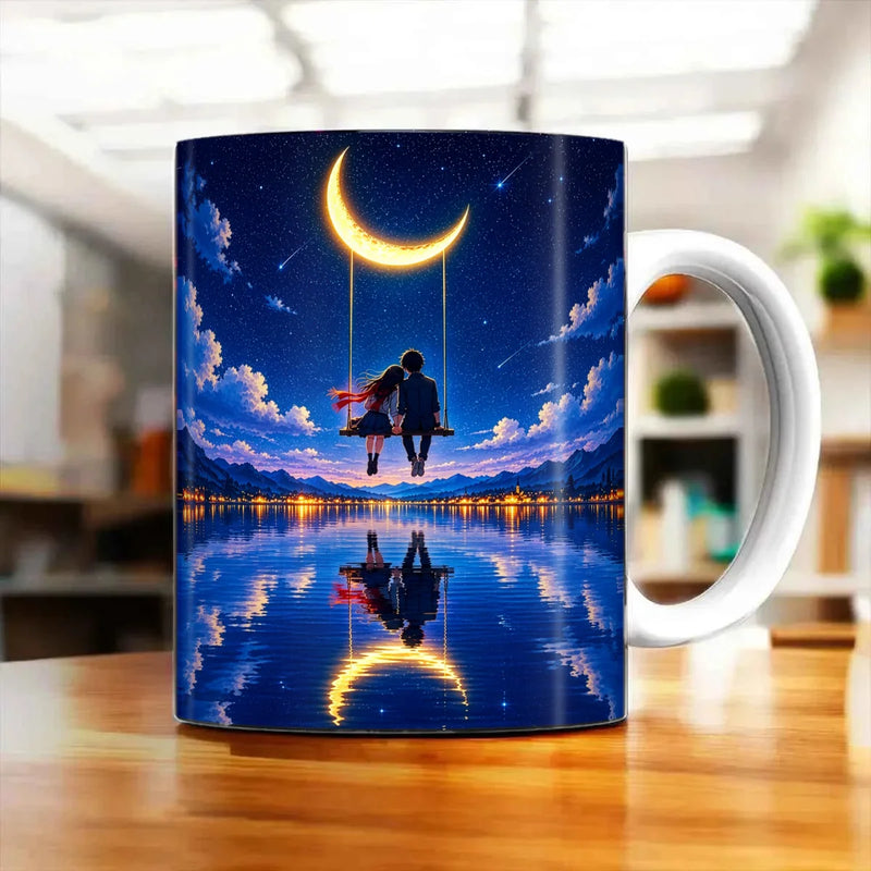 Mug Saint-Valentin illustré à la main en Anjou
