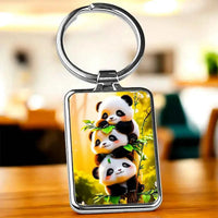 Porte Clé 3 petits Pandas