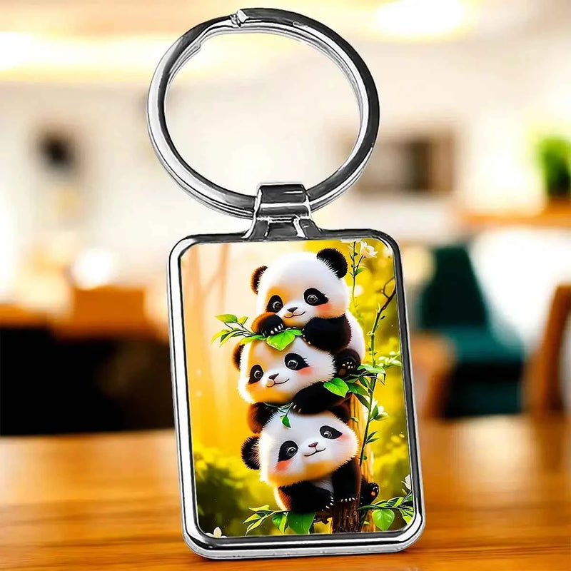 Porte Clé Bébés Pandas illustré à la main en Anjou