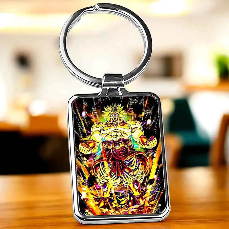 Porte-Clé Broly Dragon Ball illustré à la main en Anjou