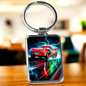 Porte Clé Cars illustré à la main en Anjou