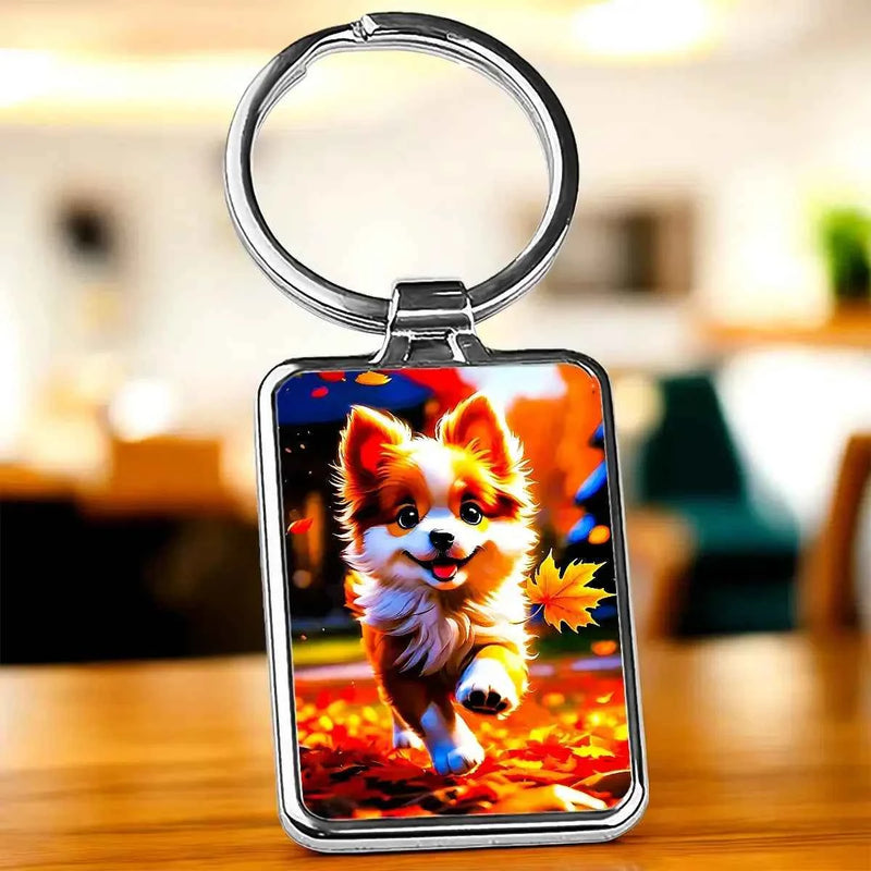 Porte Clé Chien Roux illustré à la main en Anjou