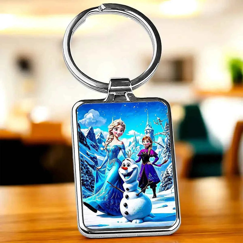 Porte Clé Reine des Neiges illustré à la main en Anjou