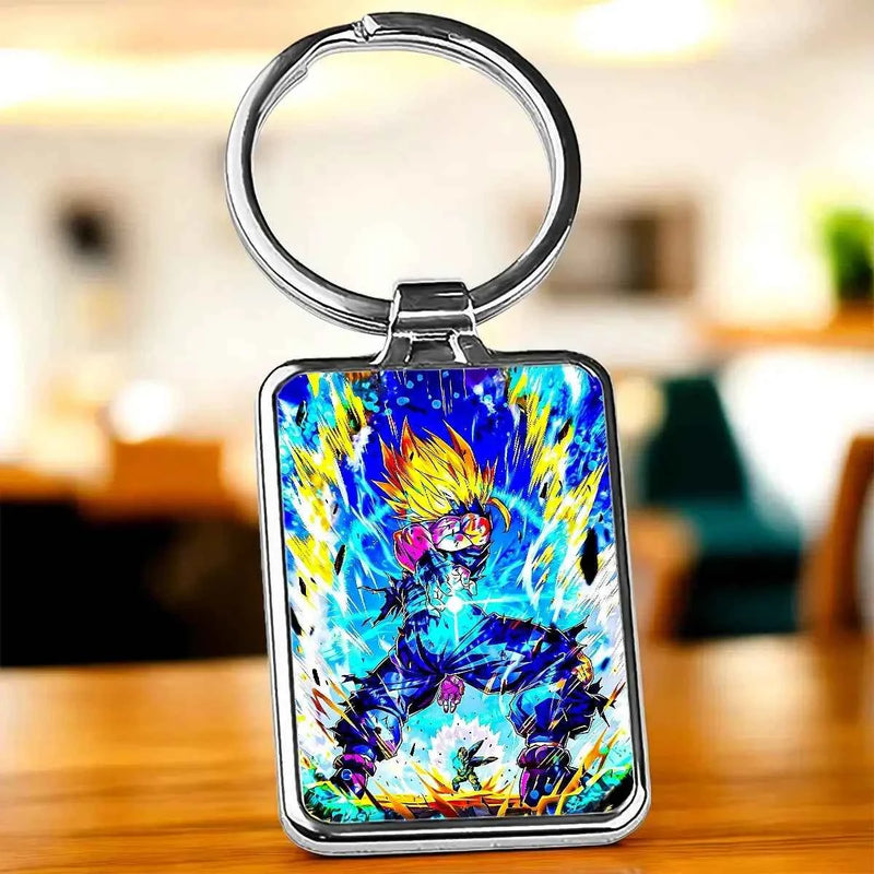Porte Clé Gohan SSJ2 Dragon Ball Z illustré à la main en Anjou