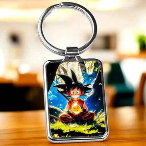 Porte Clé Goku Enfant Dragon Ball illustré à la main en Anjou