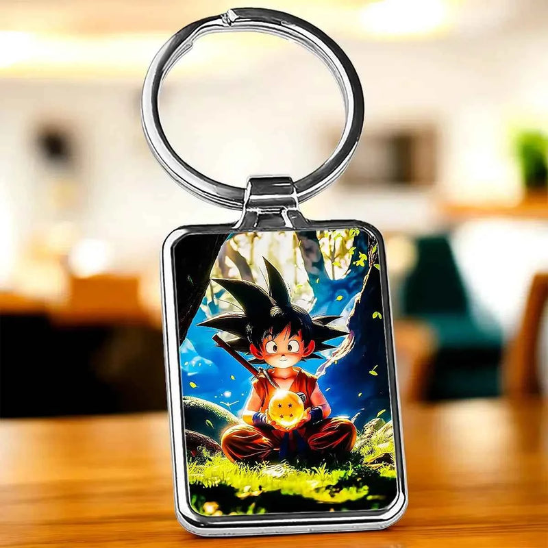 Porte Clé Goku Enfant Dragon Ball illustré à la main en Anjou