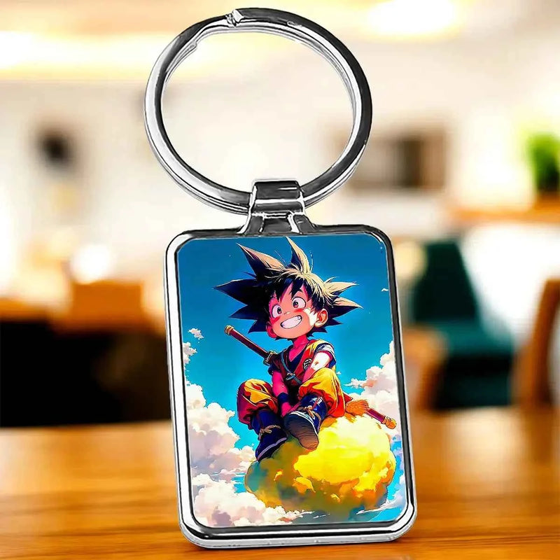 Porte Clé Goku Nuage Magique Dragon Ball illustré à la main en Anjou