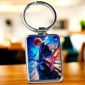 Porte Clé Ichigo Bleach illustré à la main en Anjou