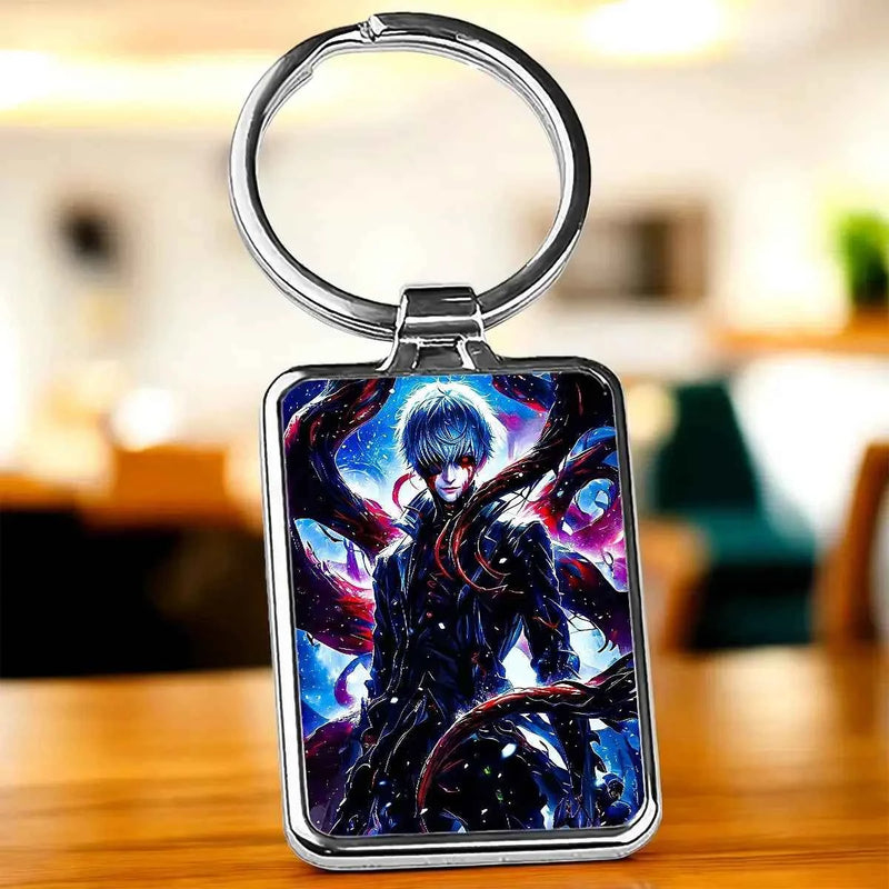 Porte-Clé Kaneki Tokyo Ghoul illustré à la main en Anjou
