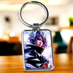 Porte Clé Konan Naruto illustré à la main en Anjou