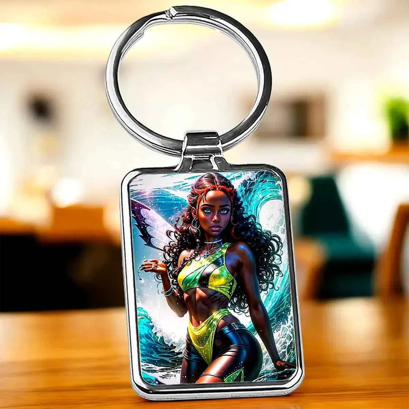 Porte Clé Layla Winx illustré à la main en Anjou