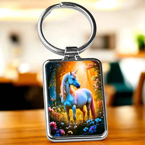 Porte-Clé Licorne illustré à la main en Anjou
