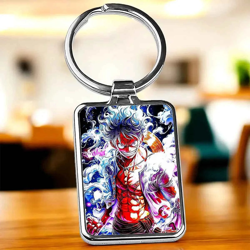 Porte-Clé Luffy Gear 5 One Piece illustré à la main en Anjou