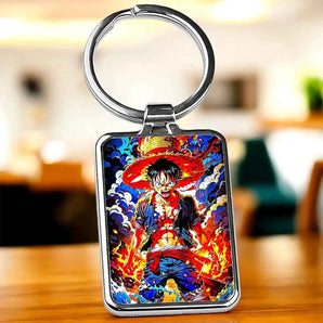 Porte-clé Luffy One Piece illustré à la main en Anjou
