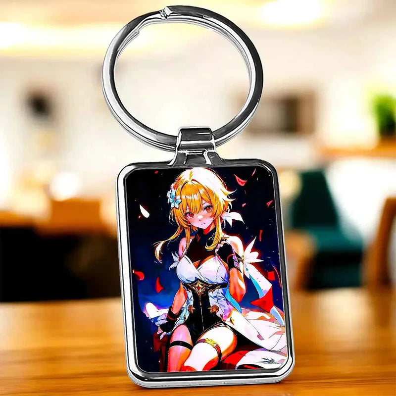 Porte Clé Lumine Genshin Impact illustré à la main en Anjou