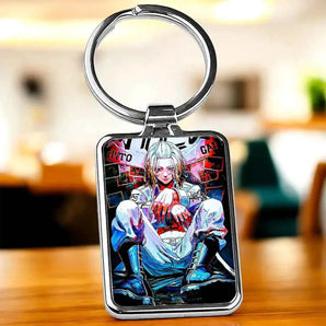 Porte-clé Mikey Tokyo Revengers illustré à la main en Anjou