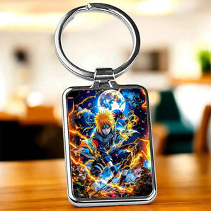 Porte Clé Minato Naruto illustré à la main en Anjou