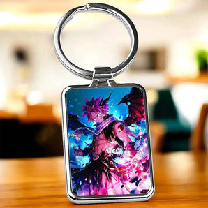 Porte Clé Natsu Fairy Tail illustré à la main en Anjou
