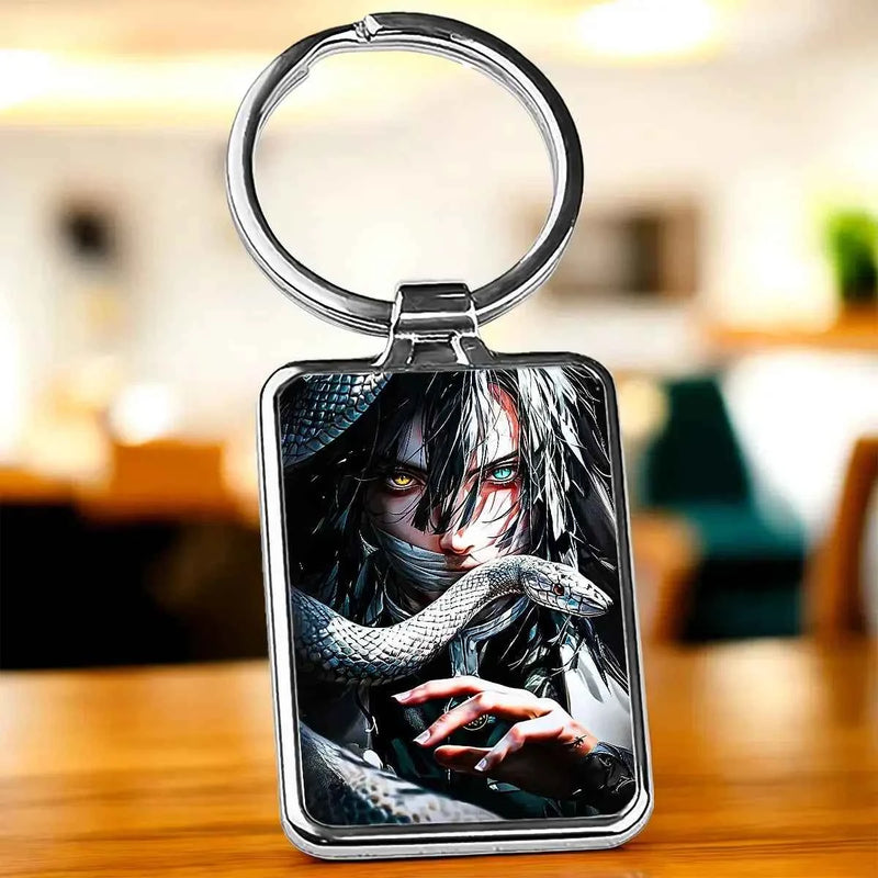 Porte Clé Obanai Demon Slayer illustré à la main en Anjou