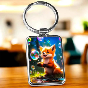 Porte Clé Renard illustré à la main en Anjou