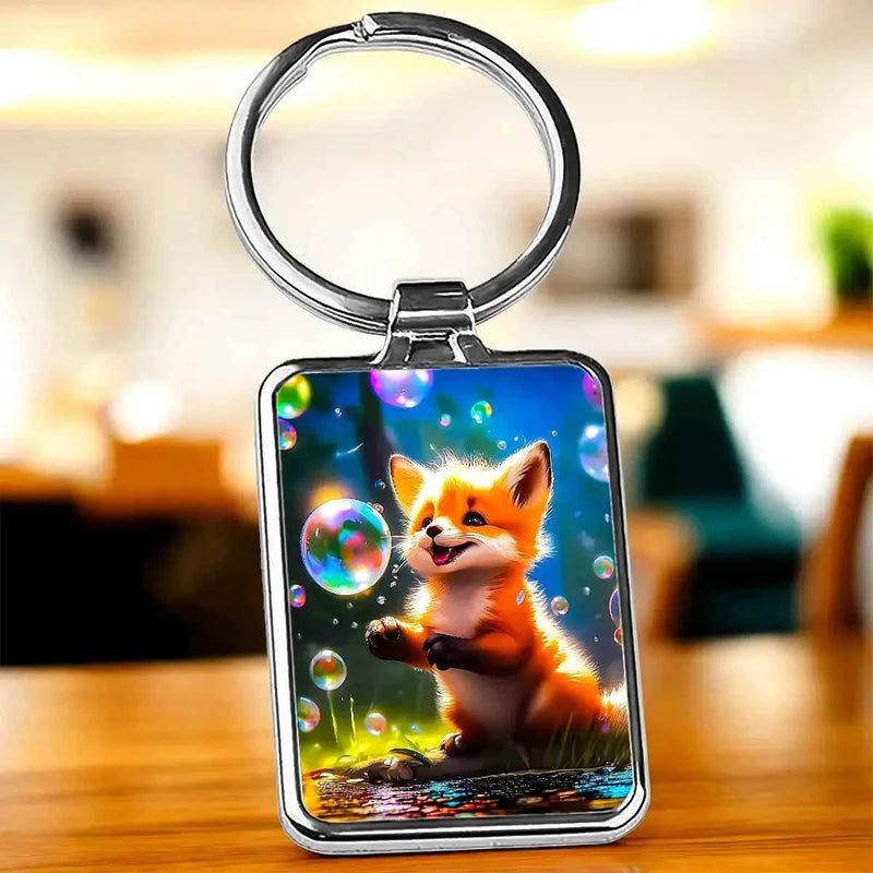Porte Clé Renard illustré à la main en Anjou