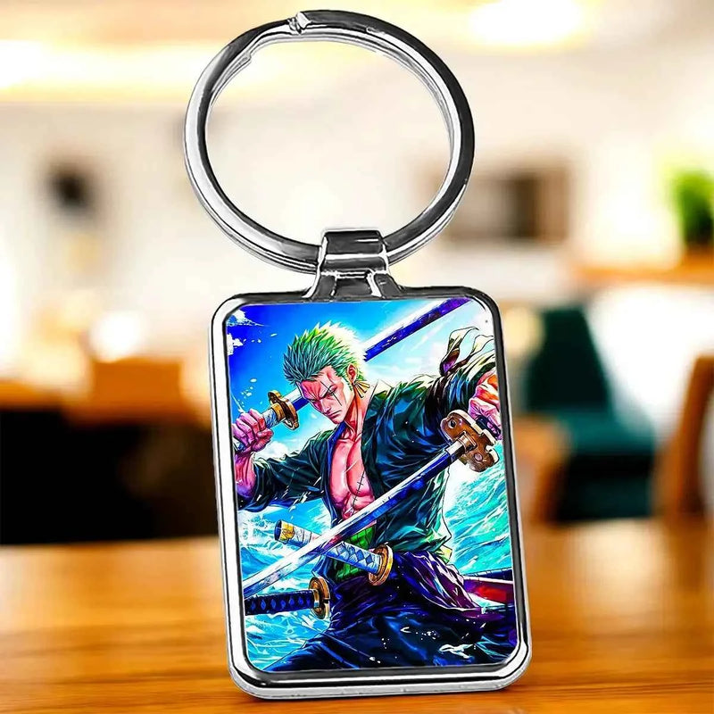 Porte Clé Zoro One Piece illustré à la main en Anjou
