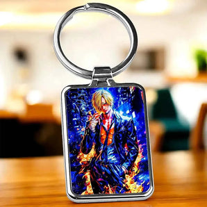 Porte Clé Sanji One Piece illustré à la main en Anjou