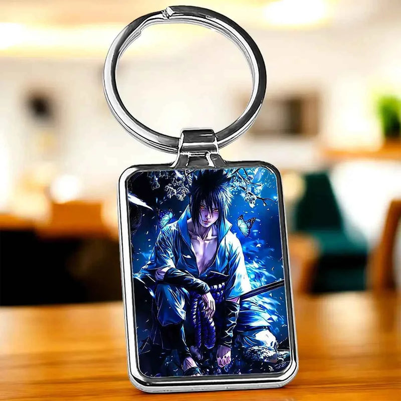 Porte Clé Sasuke Naruto illustré à la main en Anjou
