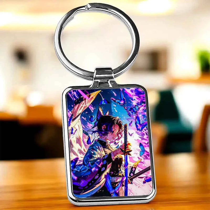Porte Clé Shinobu Kocho Demon Slayer illustré à la main en Anjou