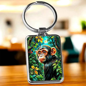 Porte Clé Gorille illustré à la main en Anjou