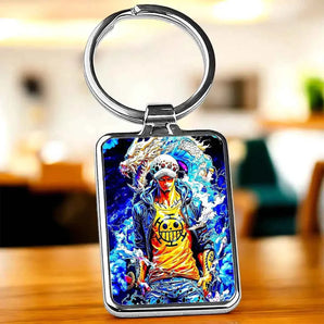 Porte Clé Trafalgar Law One Piece illustré à la main en Anjou