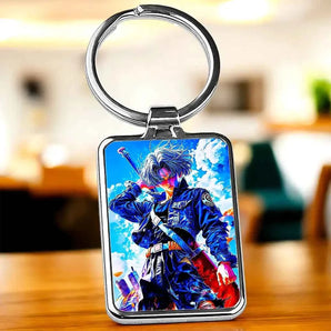 Porte Clé Trunks Dragon Ball illustré à la main en Anjou